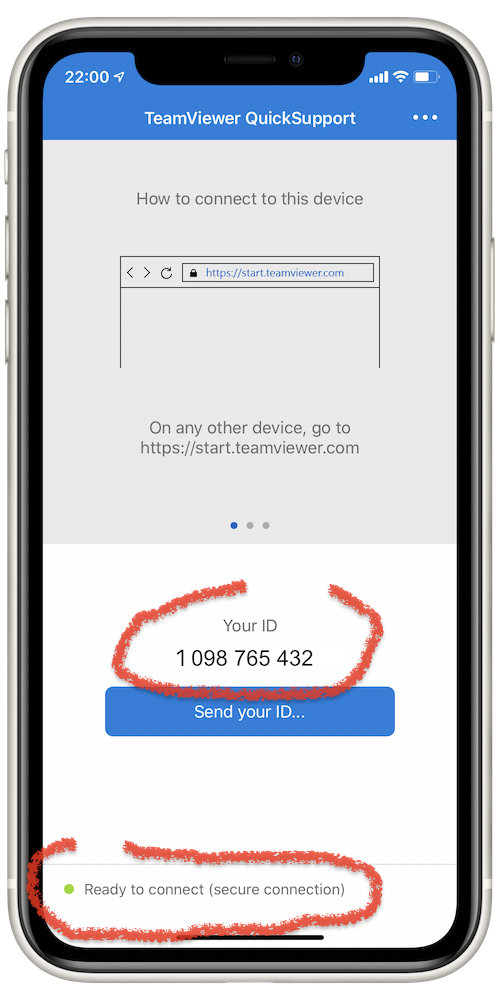 find your id number on teamviewer for mac