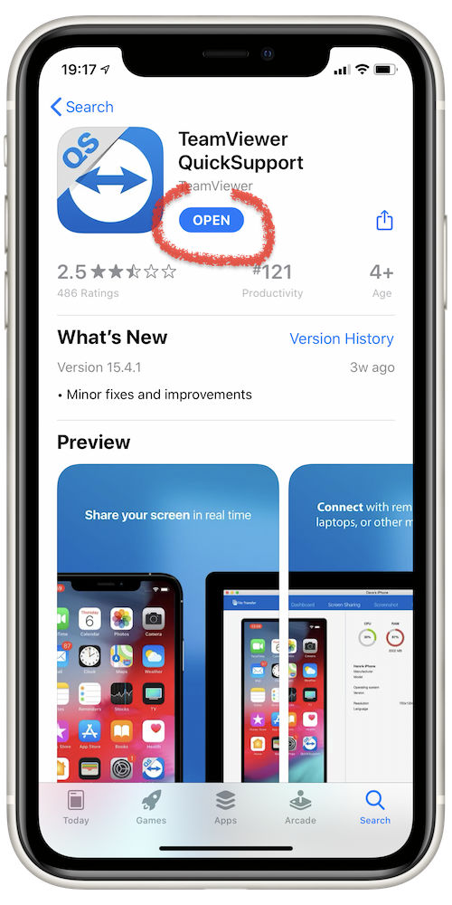 teamviewer qs ios